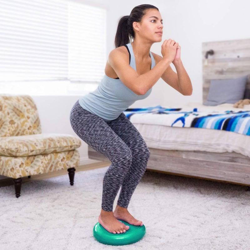 ProsourceFit Core Balance Disc Trainer, 14â€ Diameter with Pump for Improving Posture, Fitness, Stability - Image 2